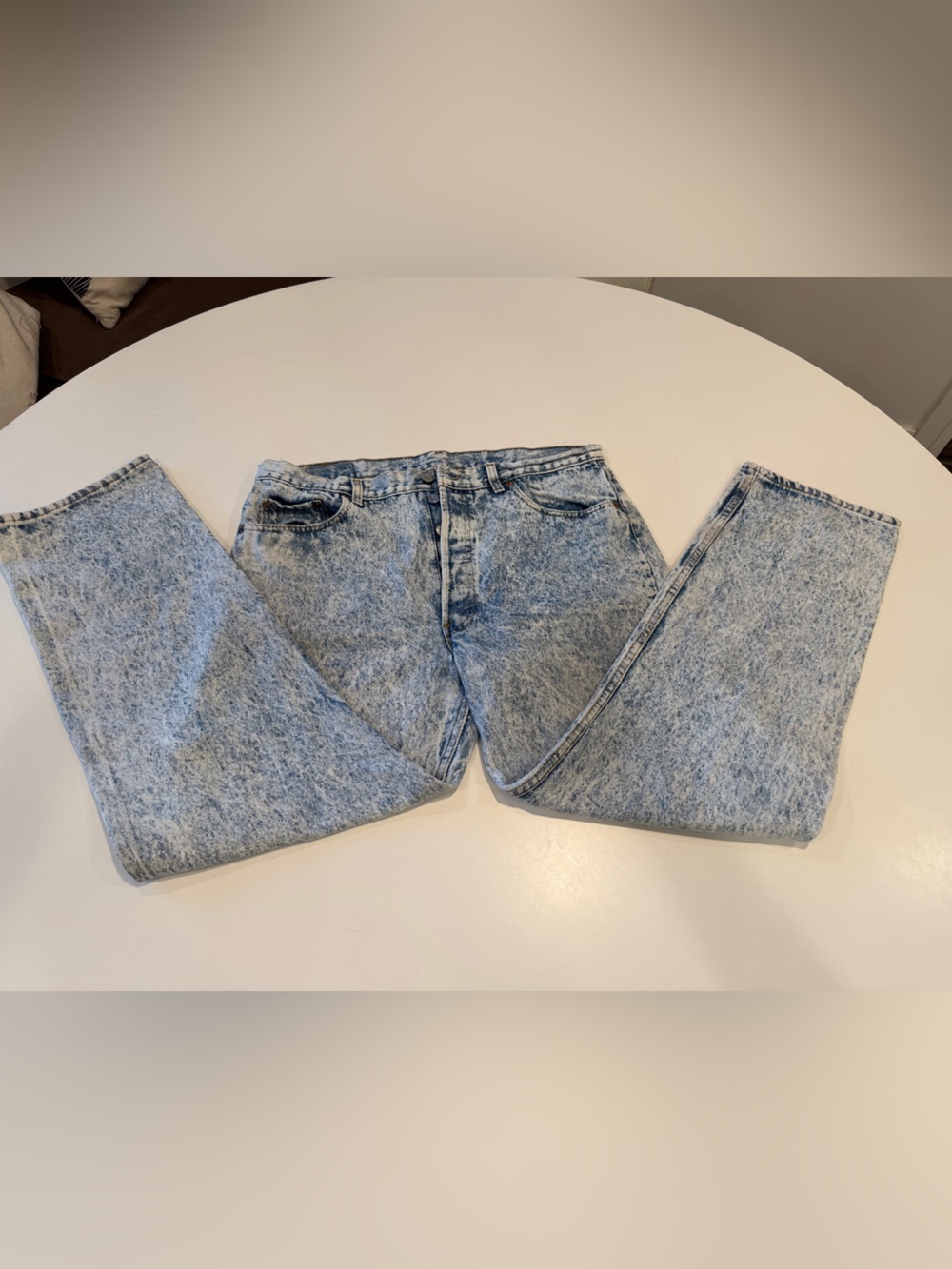 Vintage acid wash 34 x 29 Levi’s button fly jeans